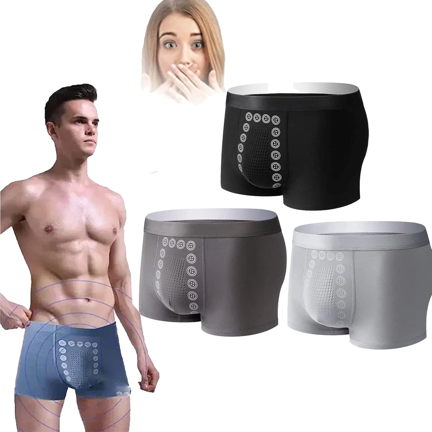 HealthGuard Magnetic Underwear for Men's Care (BUY 1 GET 3)