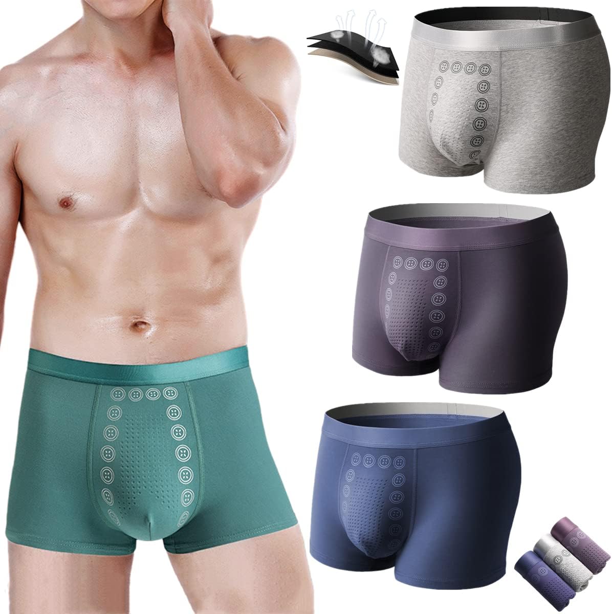 HealthGuard Magnetic Underwear for Men's Care (BUY 1 GET 3)