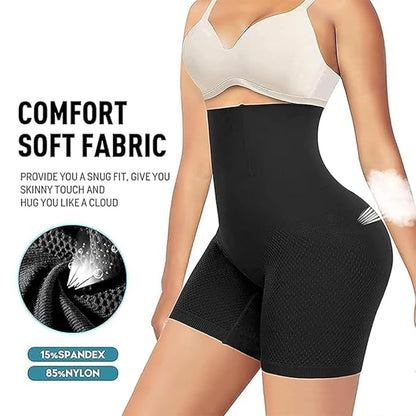 4-in-1 Shaper - Quick Slim Shape Wear Tummy, Back, Thighs, Hips - Black/Efffective Seamless Tummy Tucker (Multicolor, S)