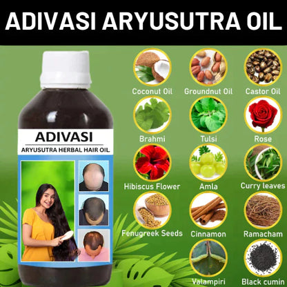 ADIVASI HERBAL HAIR OIL (BUY 1 GET 1 FREE) | (4.9 ⭐⭐⭐⭐⭐ 77,373 REVIEWS)