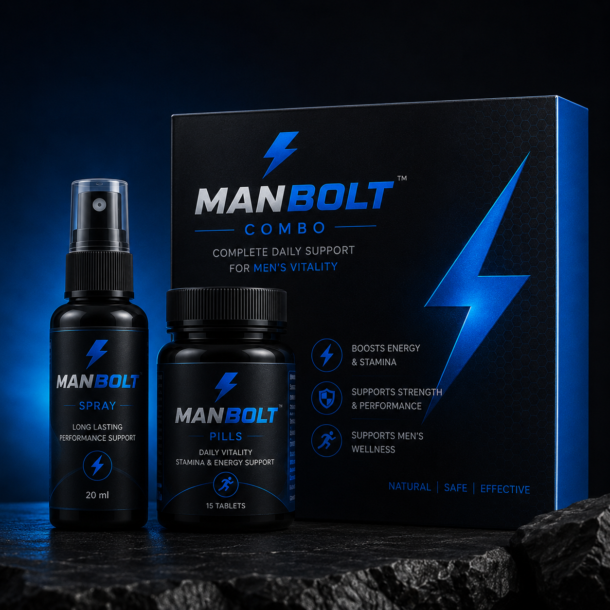 ManBolt Pills + Spray Combo