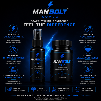 ManBolt Pills + Spray Combo