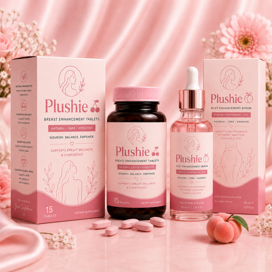 Plushie Breast Enhancement Pills 🍒 + Butt Enhancement Serum 🍑| 30 DAYS MONEY BACK GURANTEE