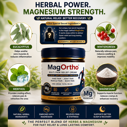 MagOrtho Pain Vanish Cream (BUY 1 GET 1 FREE) | 30 DAYS MONEY BACK GURANTEE
