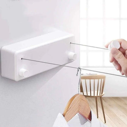 Wall Mounted Dual Retractable Clothes Line