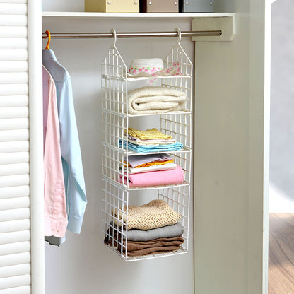 5 Layer Folding Clothes Storage Racks Hanging Organizer